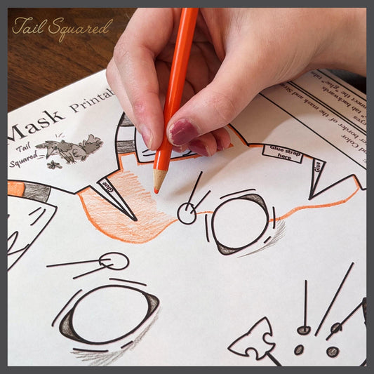 DIY Paper Therian Mask Printable Pattern