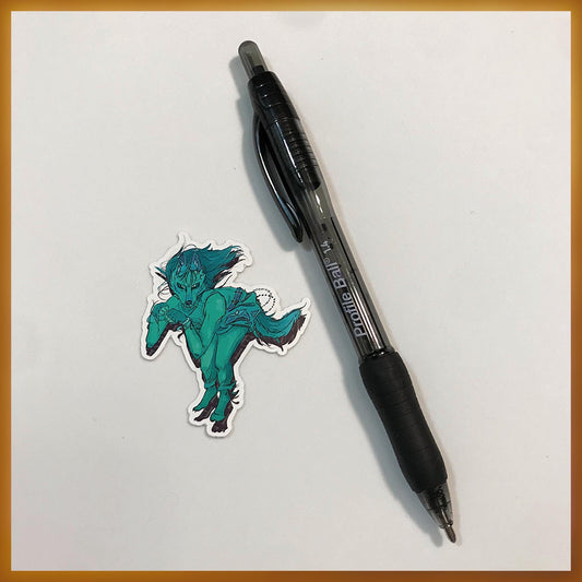 Collectable Vinyl Therian Sticker - Moody Quadrobics