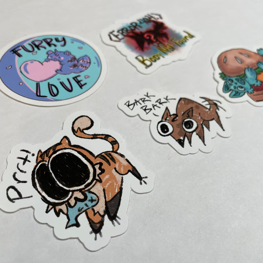 1 Piece 2” Animal Lover Stickers