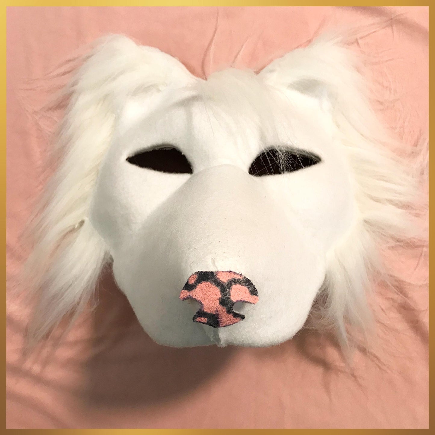 Felt Canine Nose - Pink Butterfly Color