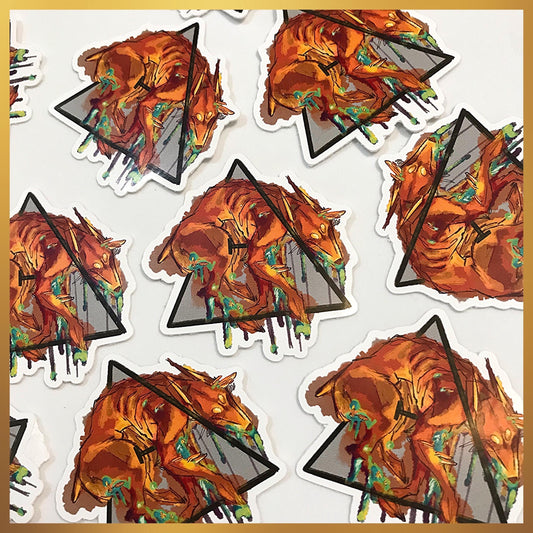 Collectable Vinyl Therian Sticker - Twisted Doberman