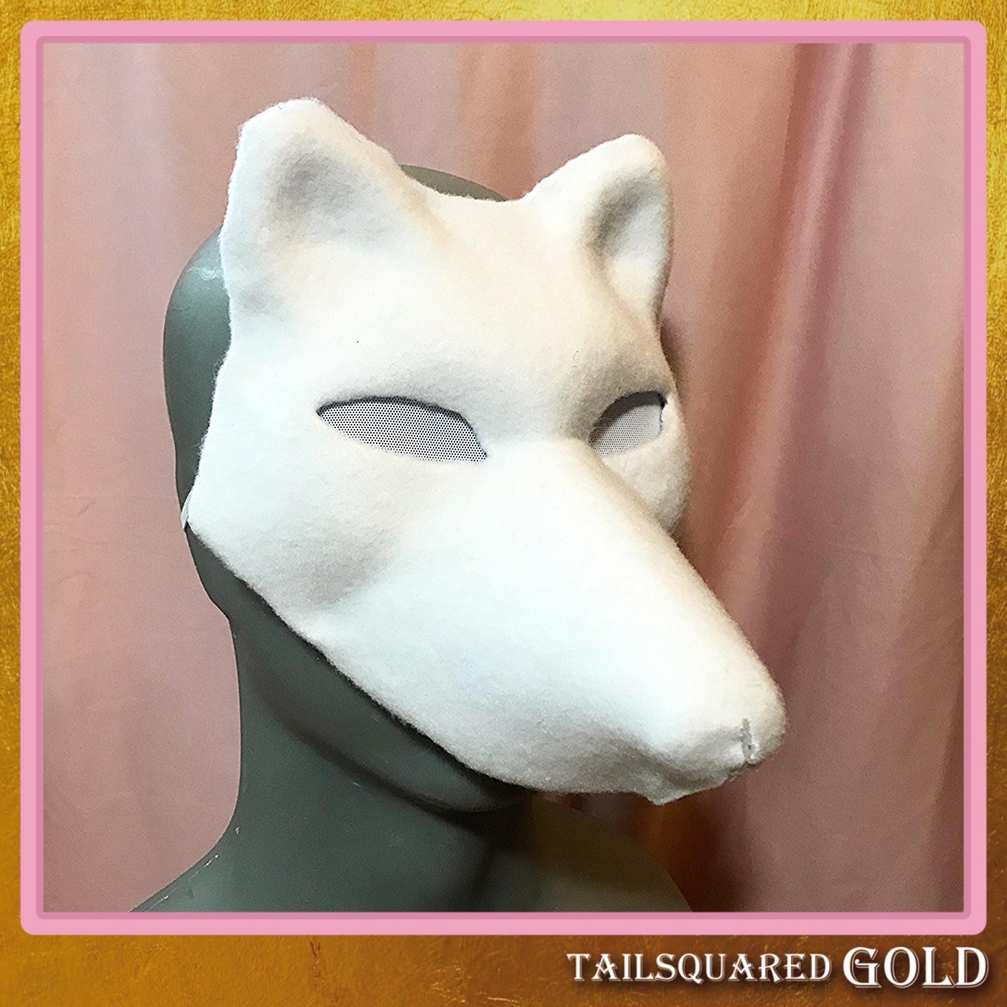 Canine Therian Mask Base - Felted