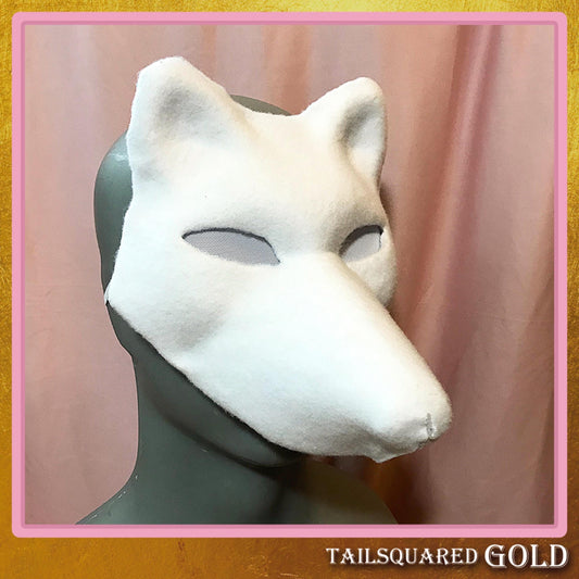 Canine Therian Mask Base - Felted