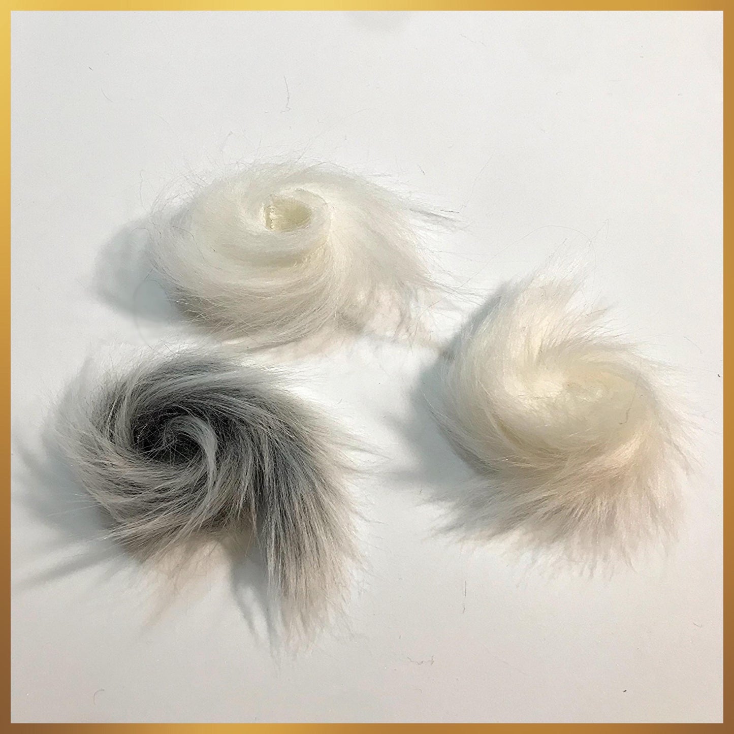 Silken Wolf Fur Assortment: 3pcs