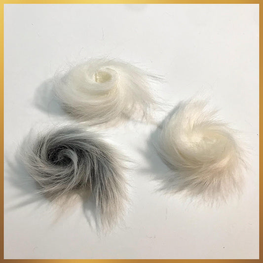 Silken Wolf Fur Assortment: 3pcs