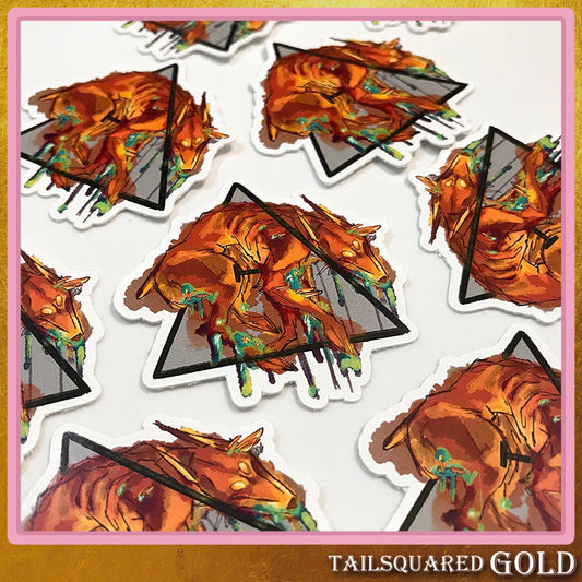 Collectable Vinyl Therian Sticker - Twisted Doberman